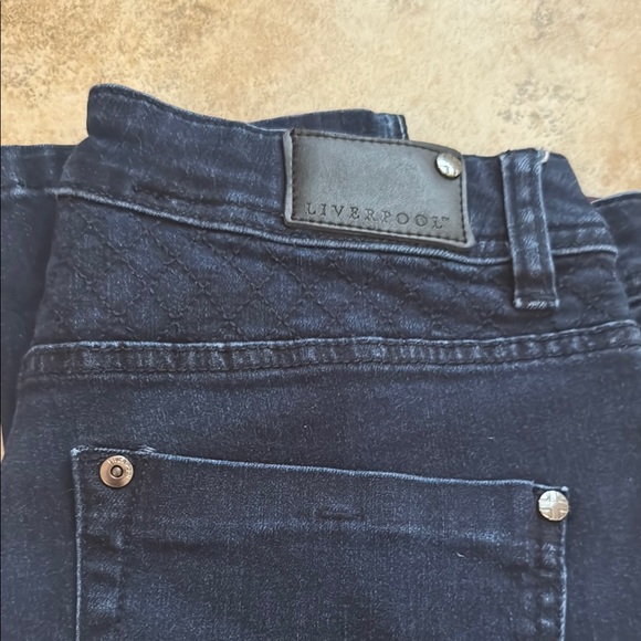 Dark Wash Liverpool Blue Abby Skinny Jeans Size 6/28 - Picture 2 of 7